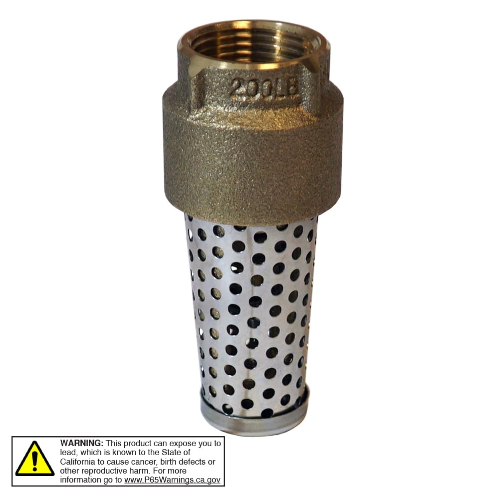 Merrill MFG FVNL100 710 Series 1 Inch Brass Foot Valve – Lead-Free
